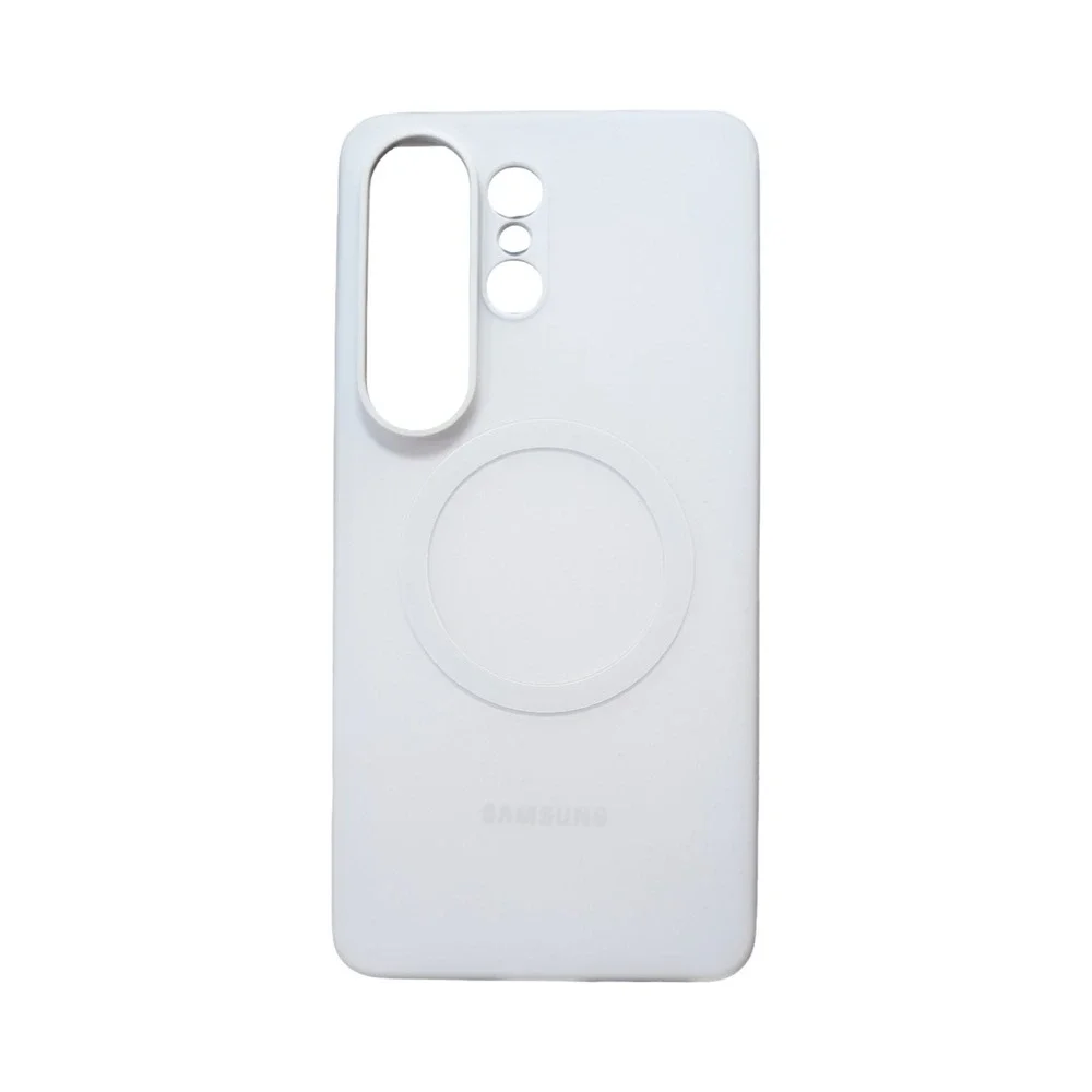 G7-O Samsung Silicone Magnet Case For Samsung Galaxy S26 Ultra - White